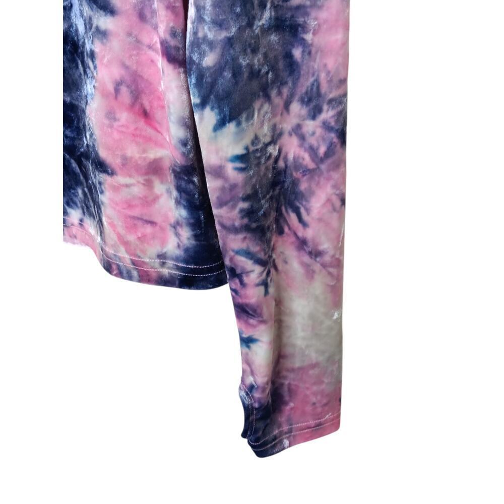 Teddy Fresh Urban Outfitters Tie Dye M NWT Velvet Long Sleeve "I Need A Hug" Top - Picture 4 of 16